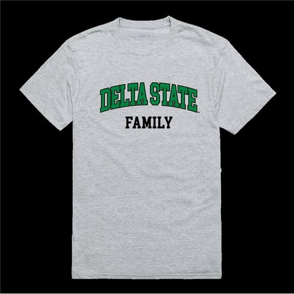 Delta State University Statesman Family T-Shirt, Heather Grey - Extra Large