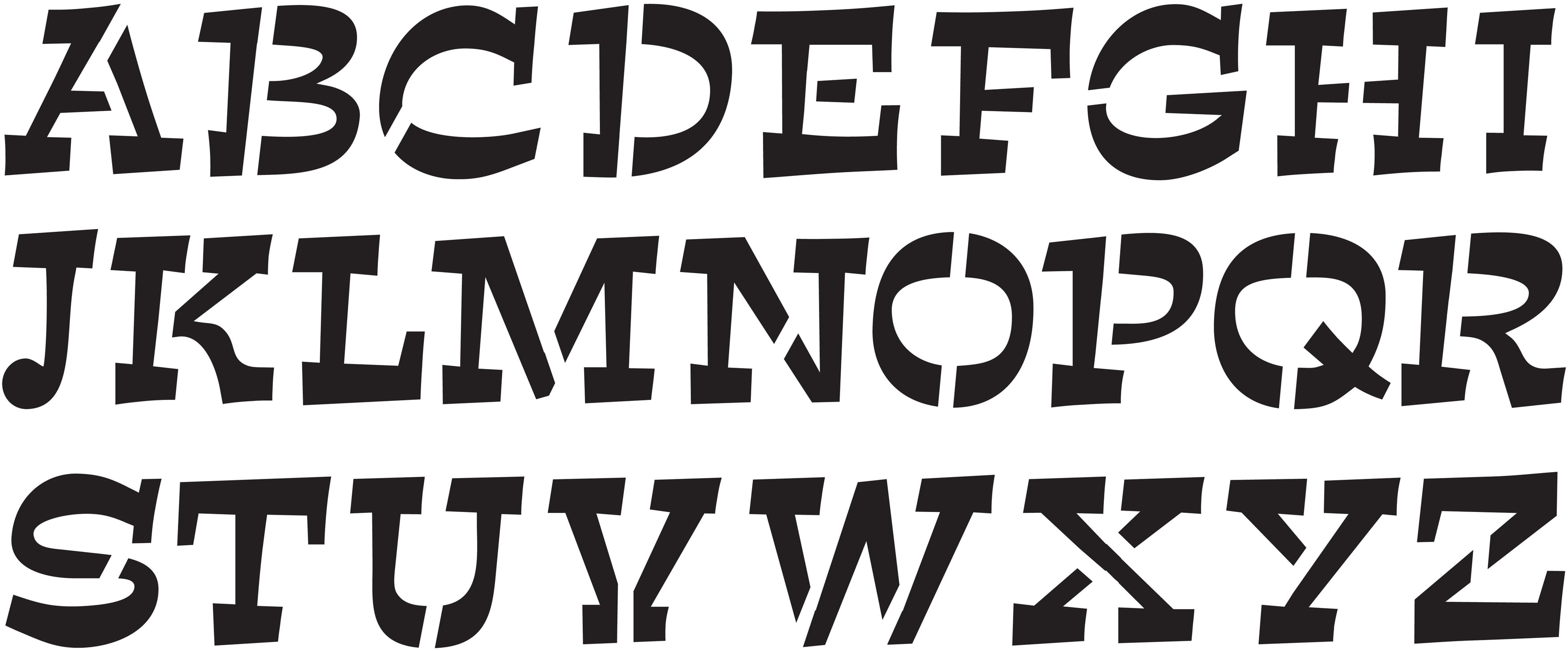 Delta Stencil 8.25" x 18"- Sidekick Alphabet 2"