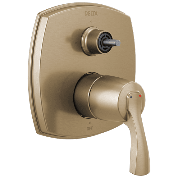 Delta Stryke: 14 Series Integrated Diverter Trim with Three Function Diverter Less Diverter Handle