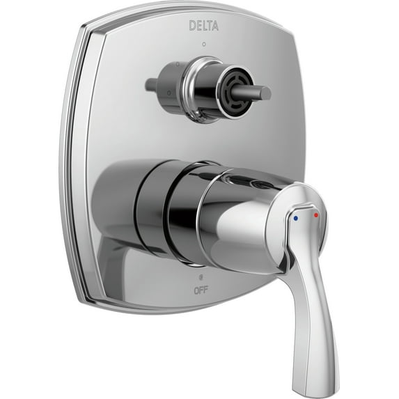 Delta Stryke: 14 Series Integrated Diverter Trim with Three Function Diverter Less Diverter Handle