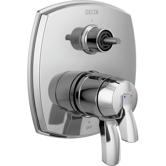 Delta Stryke: 17 Series Integrated Diverter Trim with Three Function Diverter Less Diverter Handle