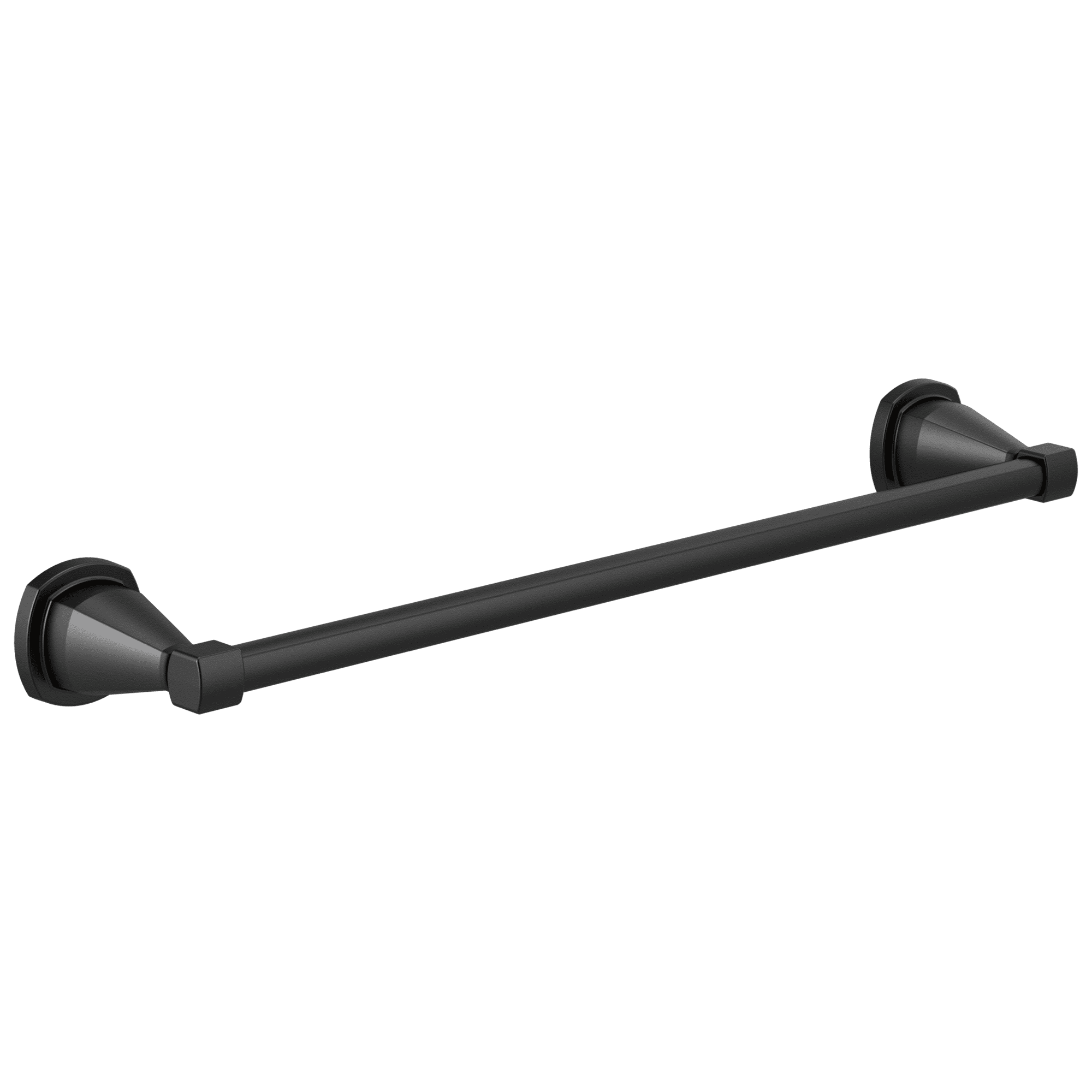 Matte Black 18-Inch Wall Mounted Towel Bar