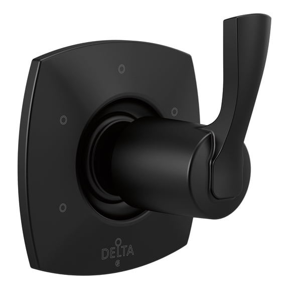 Delta Stryke Six Function Diverter Trim in Matte Black