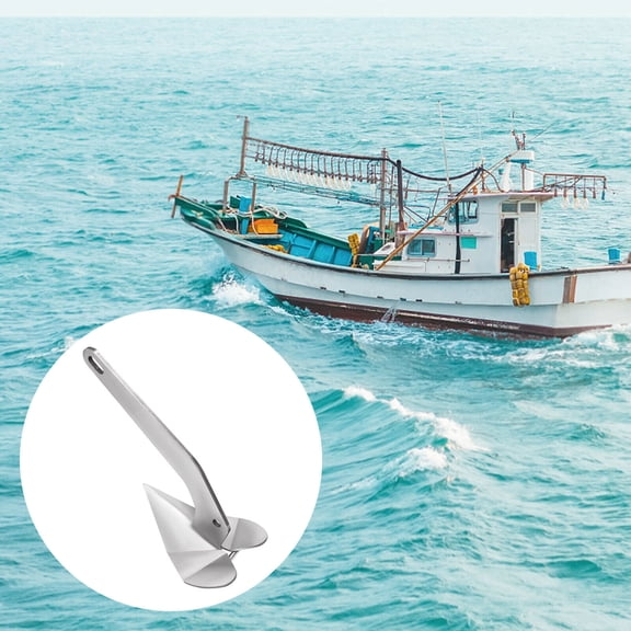 Delta Style Wing Boat Anchor Plow Boat Anchor Stainless Steel for Small Yachts