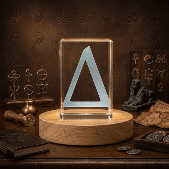 Delta Symbol Crystal Trophy Award