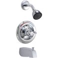 thumbnail image 1 of Delta T13490 Commercial Pressure Balanced Bath and Shower Trim, Chrome, 1 of 2