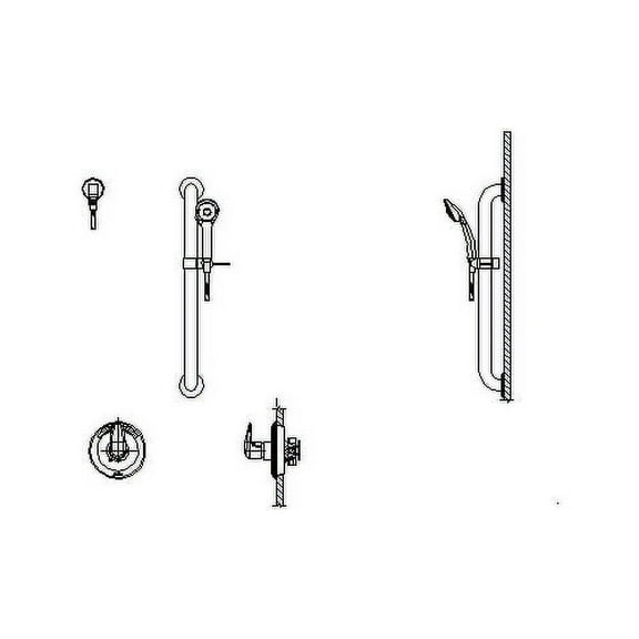 Delta T13h152-25 Single Handle Shower Valve Trim - Chrome