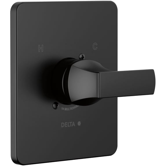 Delta T14037 Velum Pressure Balanced Valve Trim Only - Black