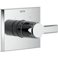 thumbnail image 1 of Delta T14099 Black Lumicoat Chrome Shower Valve Trim, 1 of 5
