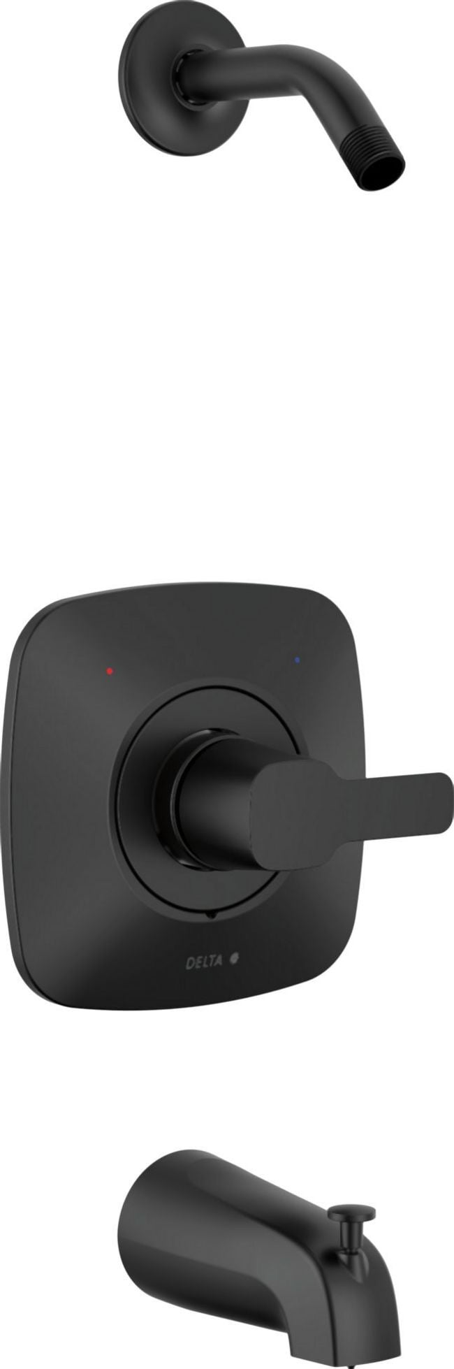 Delta Faucet Modern Bad-Armatur Für Wanne & Dusche – Mattschwarz, Mit Monitor Druckausgleich
