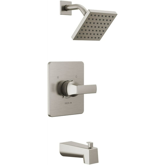 Delta T14437 Velum Monitor 14 Series Tub And Shower Trim Package - Brilliance Stainless