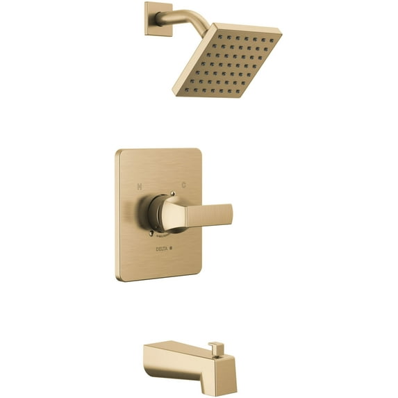 Delta T14437 Velum Monitor 14 Series Tub And Shower Trim Package - Bronze
