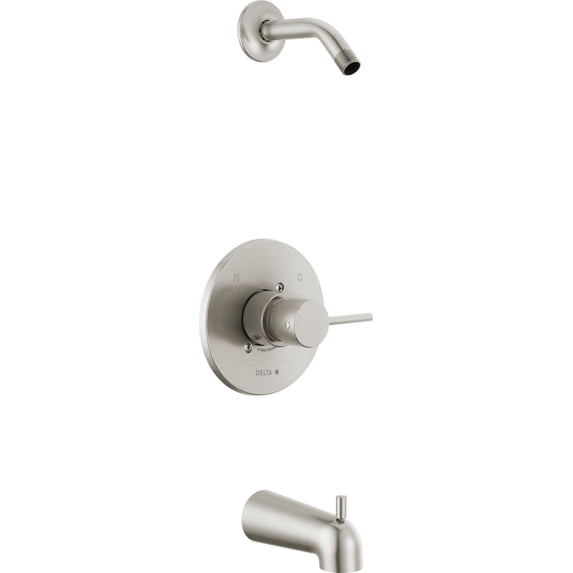 Delta T14459-SSLHD-PP Modern Monitor 14 Series Tub And Shower Trim Package - Brilliance