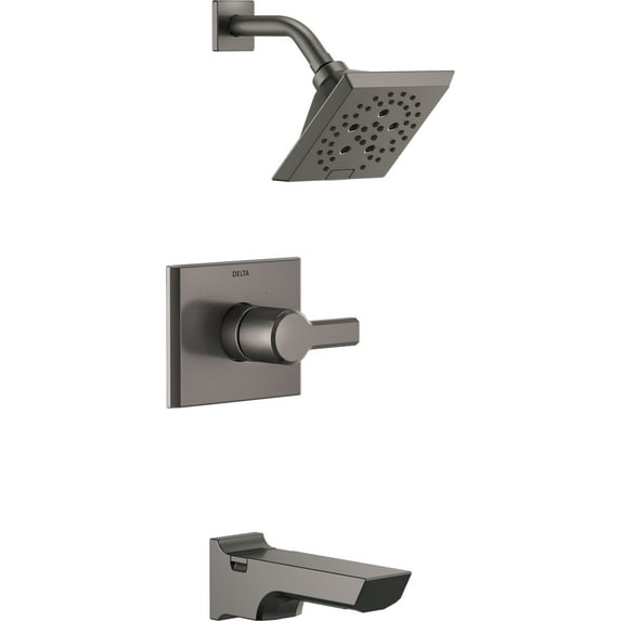 Delta T14499 Pivotal Monitor 14 Series Tub And Shower Trim Package - Lumicoat Black