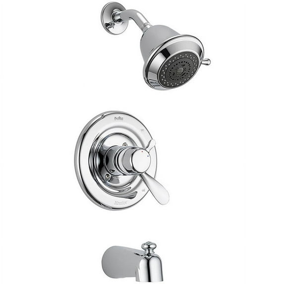 Delta T17430-MTS Classic Dual Function Pressure Balanced Thermostatic Bath and Shower Trim with Internal Volume Control Less Rough-in, Chrome
