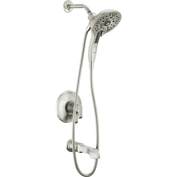 Delta T17489 Tetra Monitor 17 Series Tub And Shower Trim Package - Lumicoat Stainless