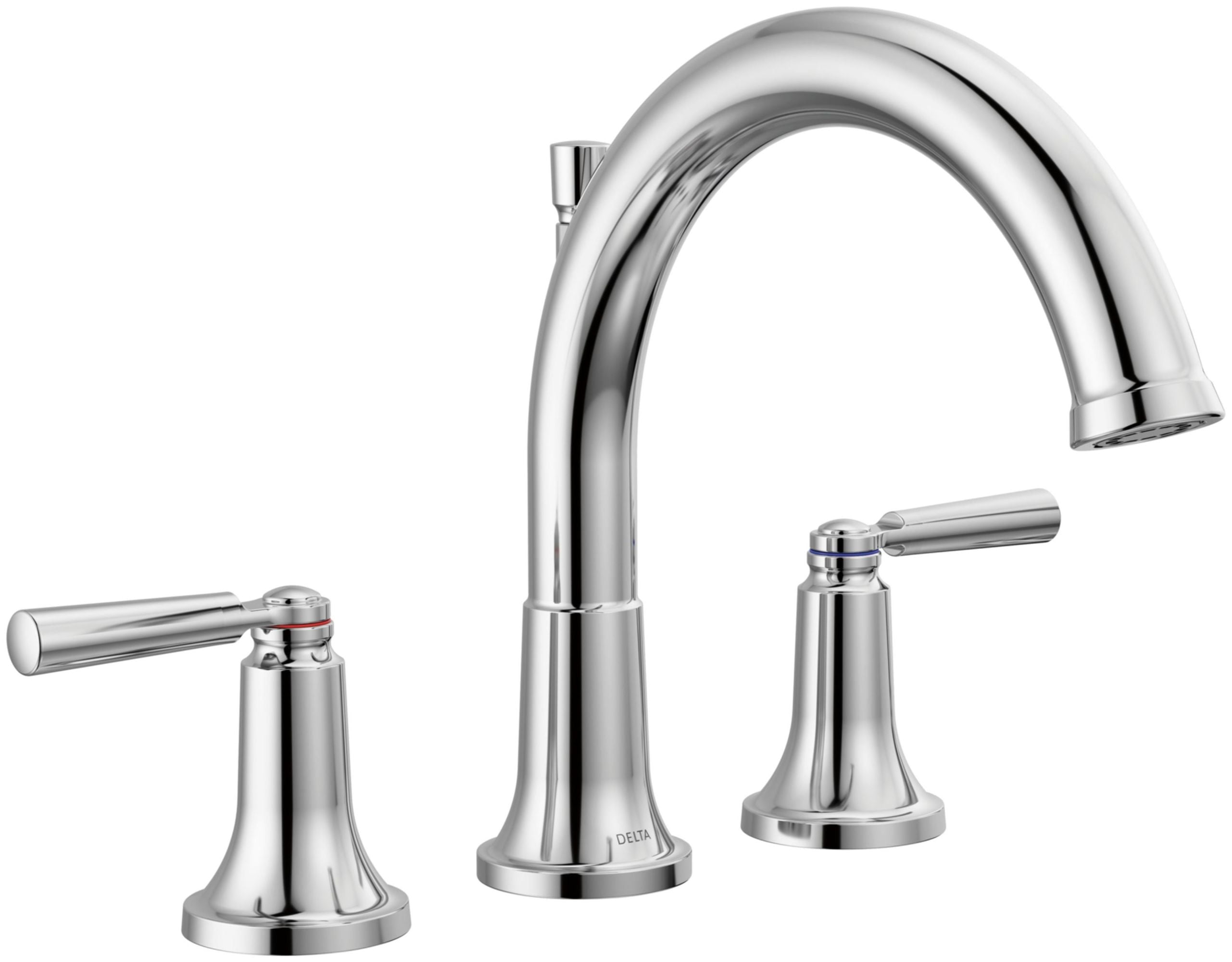Delta Saylor Chrome Roman Tub Faucet with Dual Handles