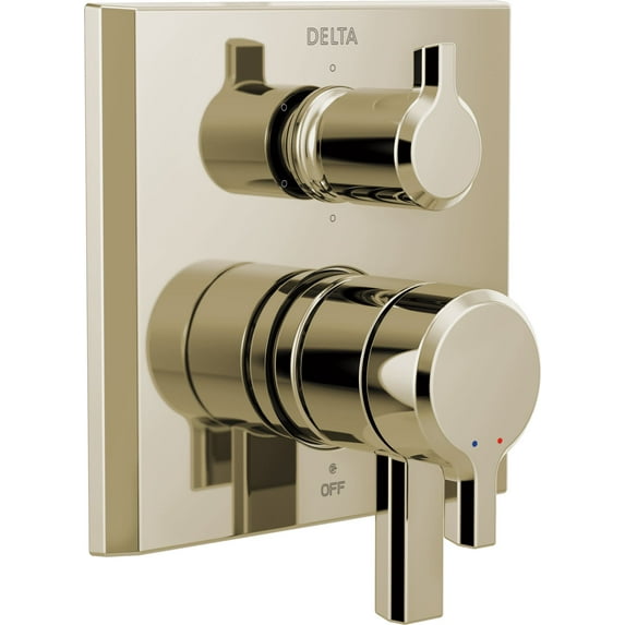 Delta T27999 Pivotal 17 Series Pressure Balanced Valve Trim - Lumicoat Polished Nickel