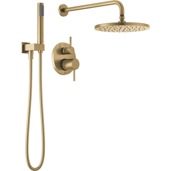 Delta T342702 Modern Round Non Shared Function Shower System Package - Bronze