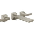 thumbnail image 1 of Delta T3599LF-SS-PR-WL Pivotal 1.2 GPM Wall Mounted Widespread Bathroom Faucet - Lumicoat, 1 of 7