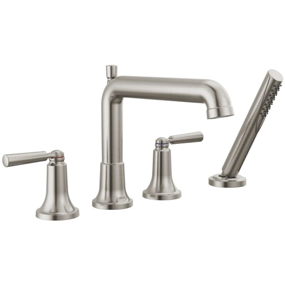Delta T4736 Saylor Deck Mounted Roman Tub Filler - Brilliance Stainless