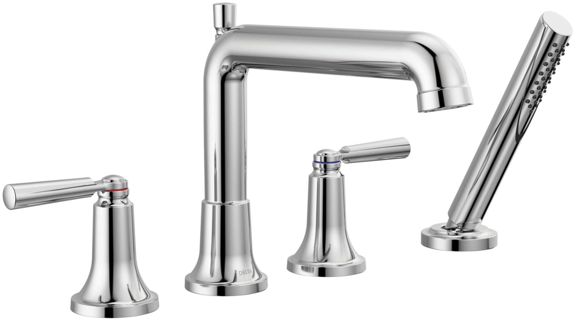 Delta Saylor Chrome Roman Tub Faucet with Hand Shower