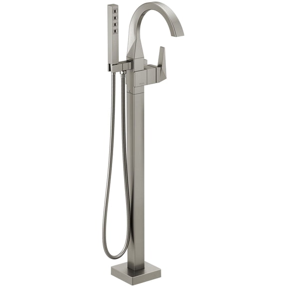 Delta T4746-SS-PR-FL Trillian Floor Mounted Tub Filler - Lumicoat Stainless