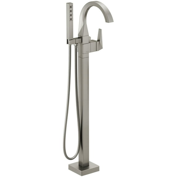 Delta T4746-Fl Trillian Floor Mounted Tub Filler - Lumicoat Stainless