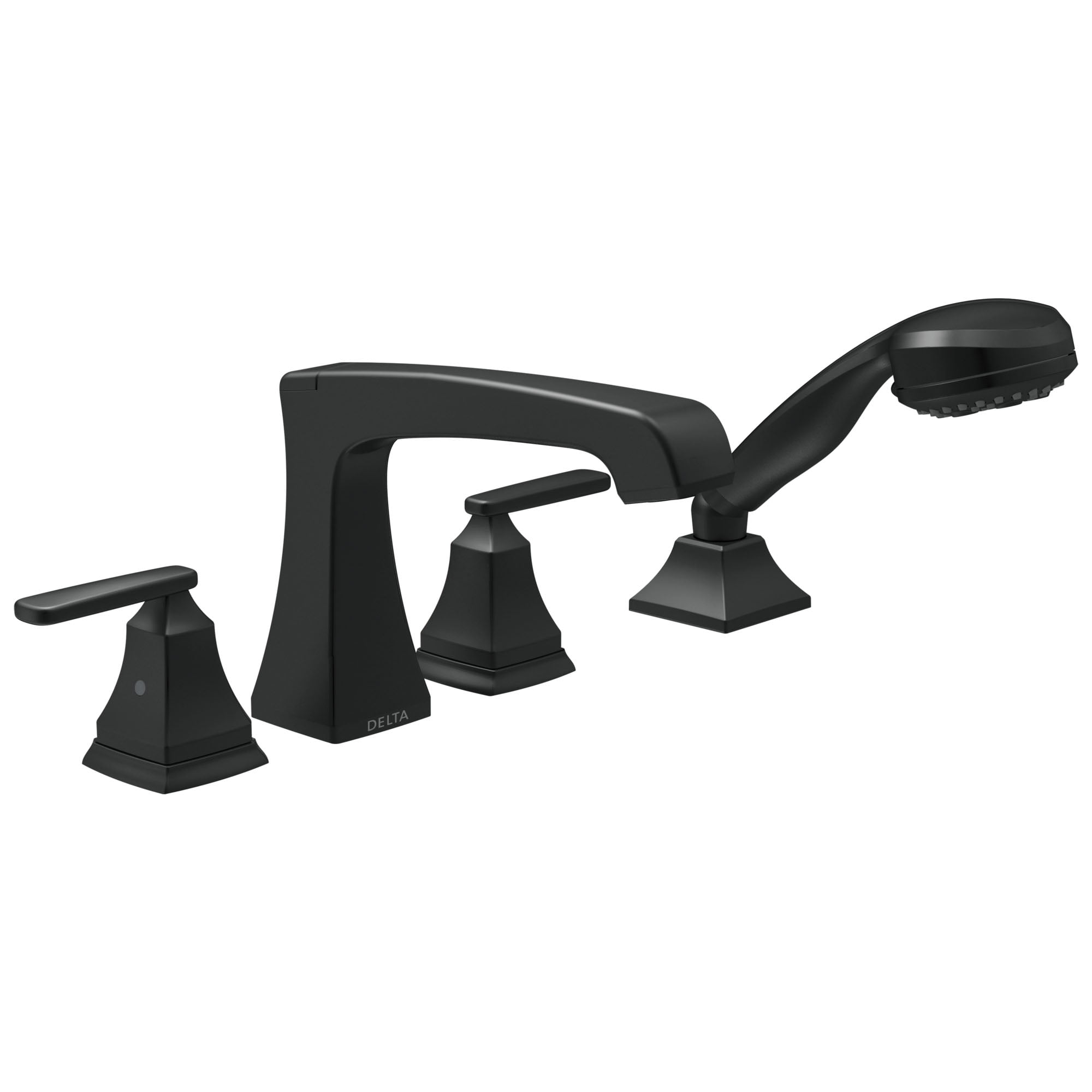 Delta T4764 Ashlyn Deck Mounted Roman Tub Filler - Black