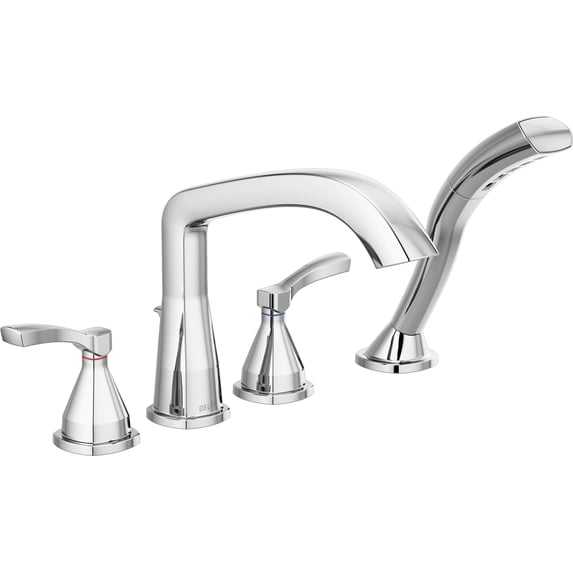 Delta T4776 Stryke Deck Mounted Roman Tub Filler - Chrome
