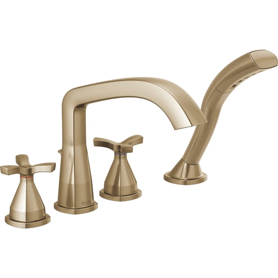 Delta T47766 Stryke Deck Mounted Roman Tub Filler - Bronze