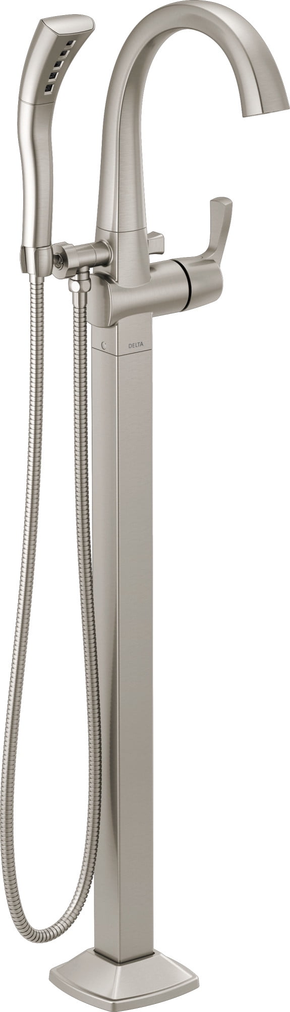 Delta T4777-Fl Stryke Floor Mounted Tub Filler - Lumicoat Stainless
