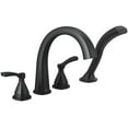 thumbnail image 1 of Delta T4777 Stryke Deck Mounted Roman Tub Filler - Black, 1 of 3