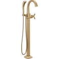 thumbnail image 1 of Delta T47776-Fl Stryke Floor Mounted Tub Filler - Lumicoat Champagne Bronze, 1 of 1