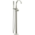 thumbnail image 1 of Delta T4788-Lhp-Fl Tetra Floor Mounted Tub Filler - Lumicoat Stainless, 1 of 1