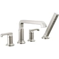thumbnail image 1 of Delta T4789-SS-PR-LHP Tetra Tub Deck Mounted Roman Tub Filler - Lumicoat Stainless, 1 of 5