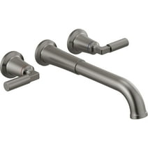 Delta T5748-Wl Bowery Double Handle Wall Mounted Tub Filler Trim - Stainless Steel