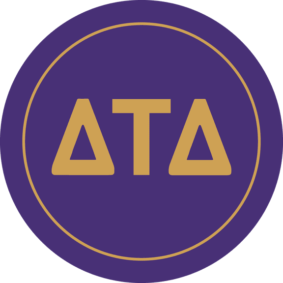 Delta Tau Delta Car Decal Sticker - Officially Licensed Fraternity Window Sticker, Full Color Circle Logo Design