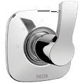 thumbnail image 1 of Delta Tesla 3-Setting 2-Port Diverter Trim, Chrome, 1 of 2