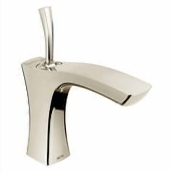Delta Tesla Single Handle Bathroom Faucet - Metal Pop-Up, Polished Nickel