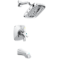 thumbnail image 1 of Delta Tesla TempAssure 17T Series H2Okinetic Tub & Shower Trim, Chrome, 1 of 2