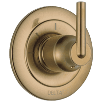 Delta Trinsic 3-Setting 2-Port Diverter Trim in Champagne Bronze (Valve Not Included) T11859-CZ