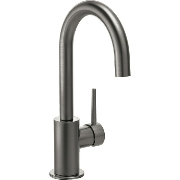 Delta Trinsic Contemporary Bar Faucet, Black Stainless