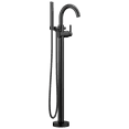 thumbnail image 1 of Delta Trinsic Contemporary Floor Mount Tub Filler Trim in Matte Black T4759-BLFL, 1 of 2
