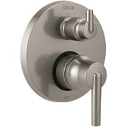 Delta Trinsic Contemporary Two Handle Monitor 14 Series Valve Trim with 3-Setting Integrated Diverter in Stainless T24859-SS