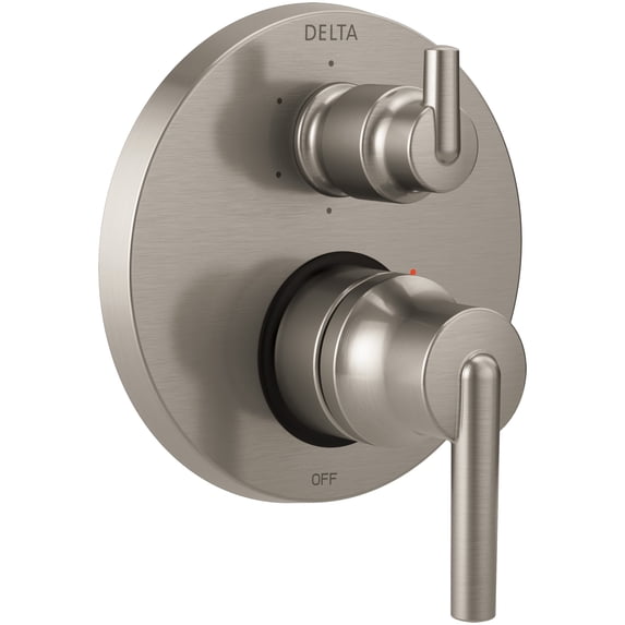 Delta Trinsic Contemporary Two Handle Monitor 14 Series Valve Trim with 6-Setting Integrated Diverter, Stainless