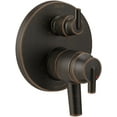 thumbnail image 1 of Delta Trinsic Contemporary Two Handle Monitor 17 Series Valve Trim with 6-Setting Integrated Diverter, Venetian Bronze, 1 of 2