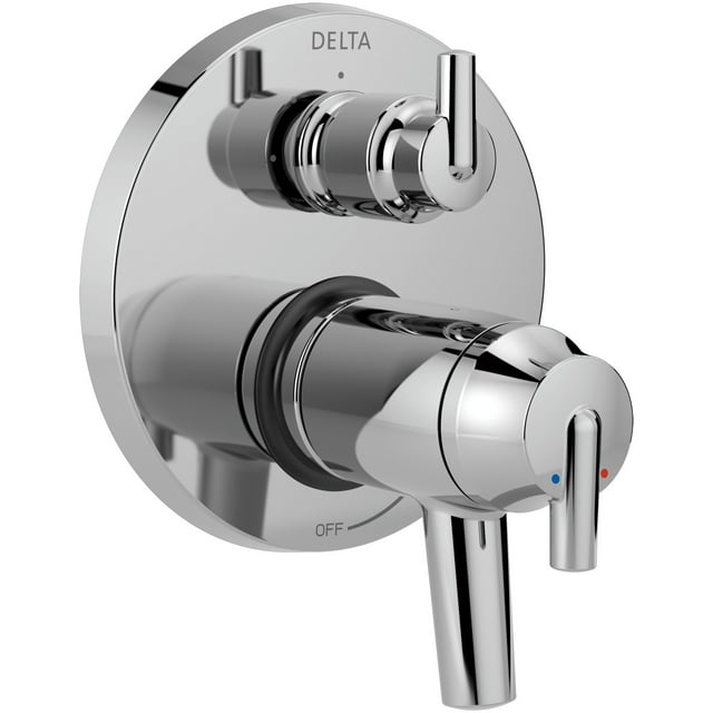 Delta Trinsic Contemporary Two Handle TempAssure 17T Series Valve Trim with 3-Setting Integrated Diverter, Chrome
