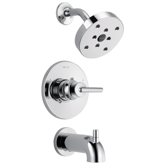 Delta Trinsic MonitorÂ® 14 Series H2OkineticÂ® Tub & Shower Trim in Chrome T14459