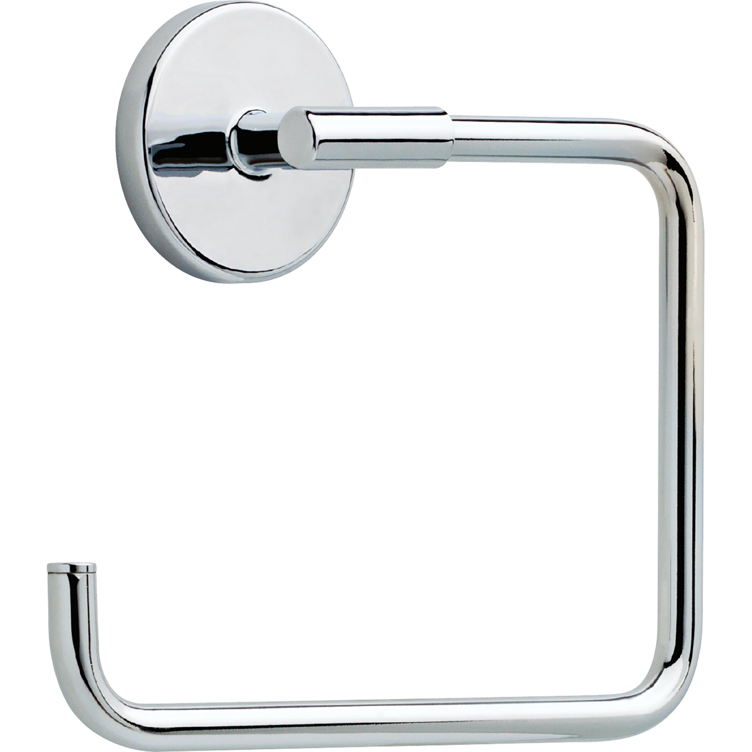 Chrome Wall Mounted Square Open Towel Ring